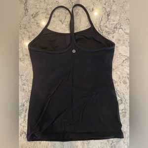Lulu Lemon Power Y Tank Size 6 Black